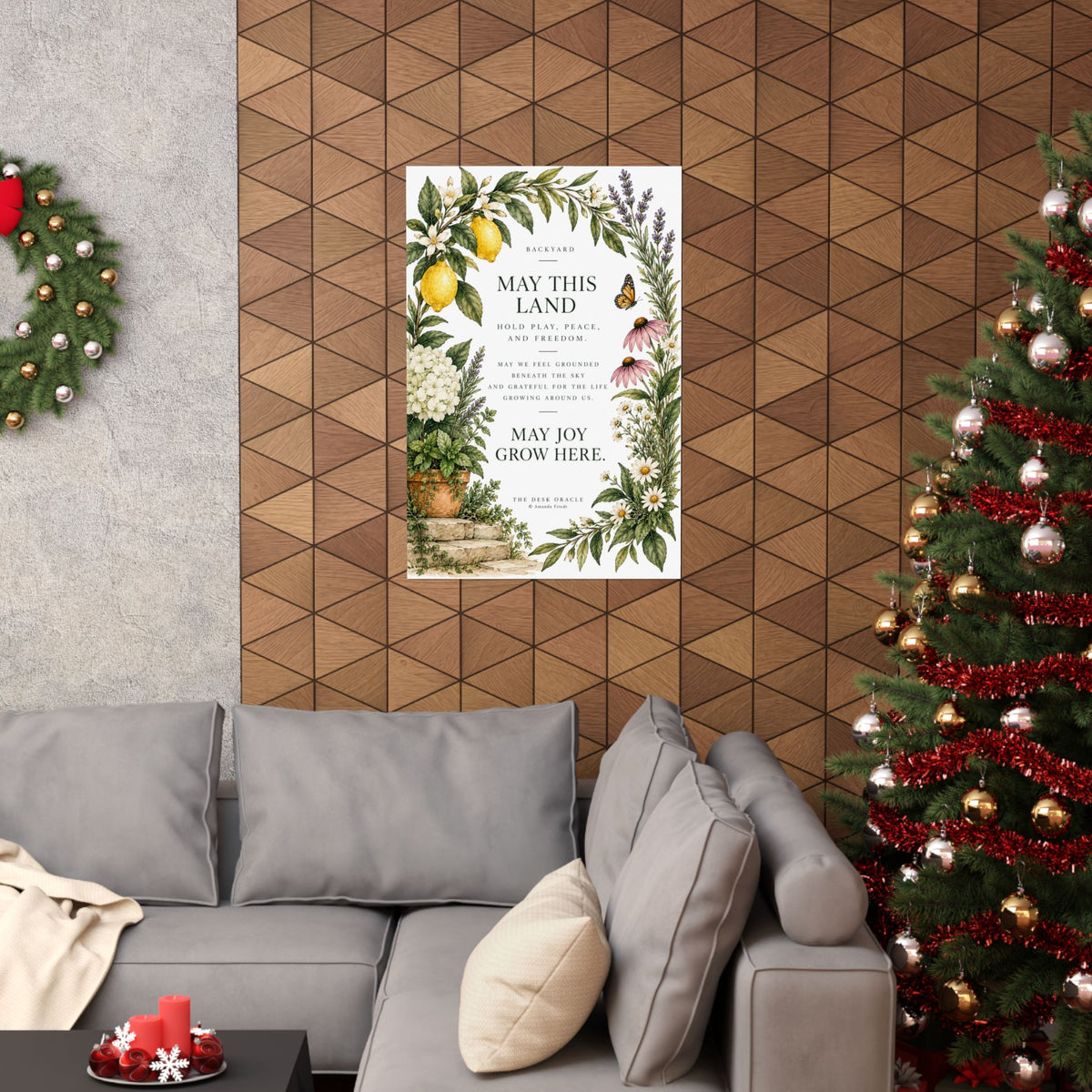 Backyard Blessing Print, May This Land Hold Play, Peace and Freedom – photo 20 of 20