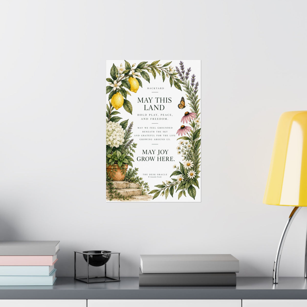 Backyard Blessing Print, May This Land Hold Play, Peace and Freedom – photo 17 of 20