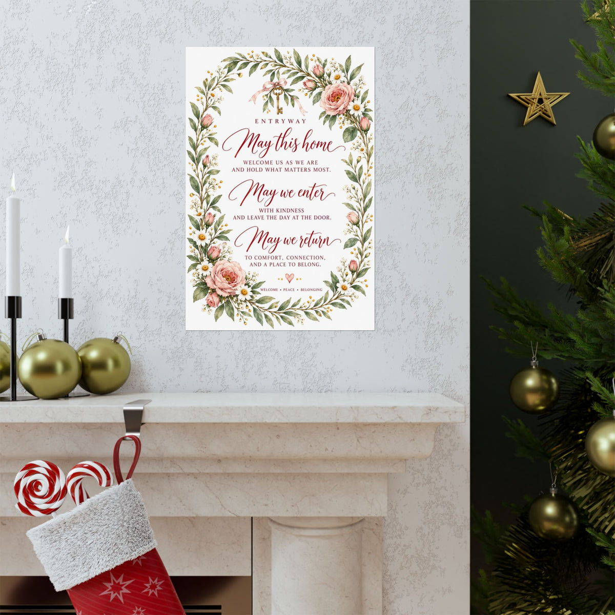 Entryway Blessing Print, May This Home Welcome Us As We Are – photo 16 of 20