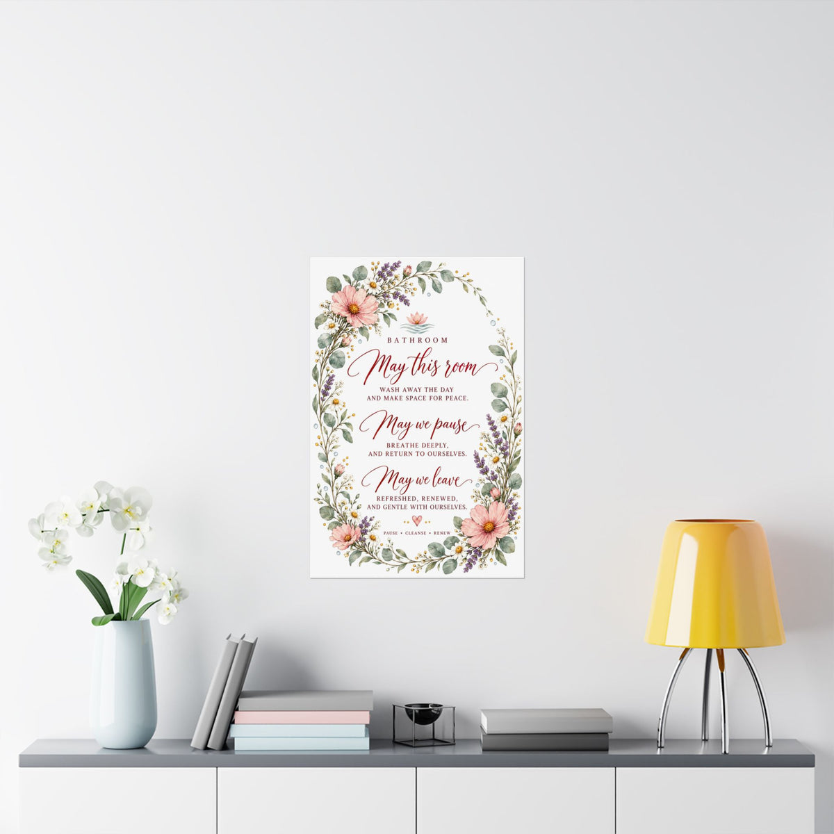 Bathroom Blessing Print, May This Room Wash Away the Day – photo 10 of 20