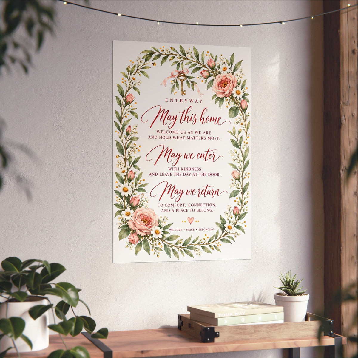 Entryway Blessing Print, May This Home Welcome Us As We Are – photo 8 of 20