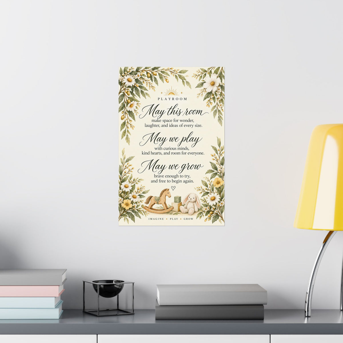 Playroom Blessing Print, May This Room Make Space for Wonder – photo 17 of 20