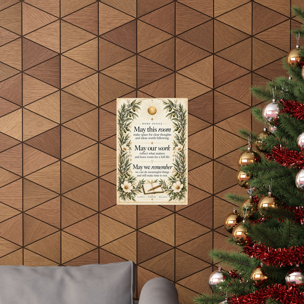 Home Office Blessing Print, May This Room Make Space for Clear Thoughts – photo 13 of 20