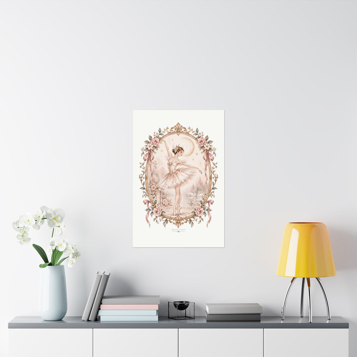 Ballerina and Moon Wall Art Print – photo 10 of 20