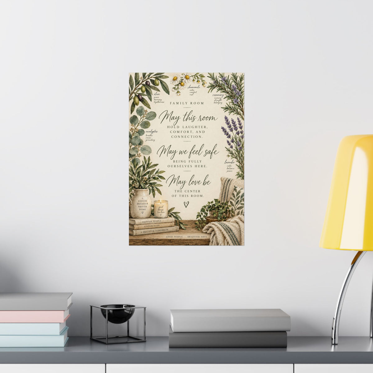 Family Room Blessing Print, May This Room Hold Laughter and Connection – photo 17 of 20