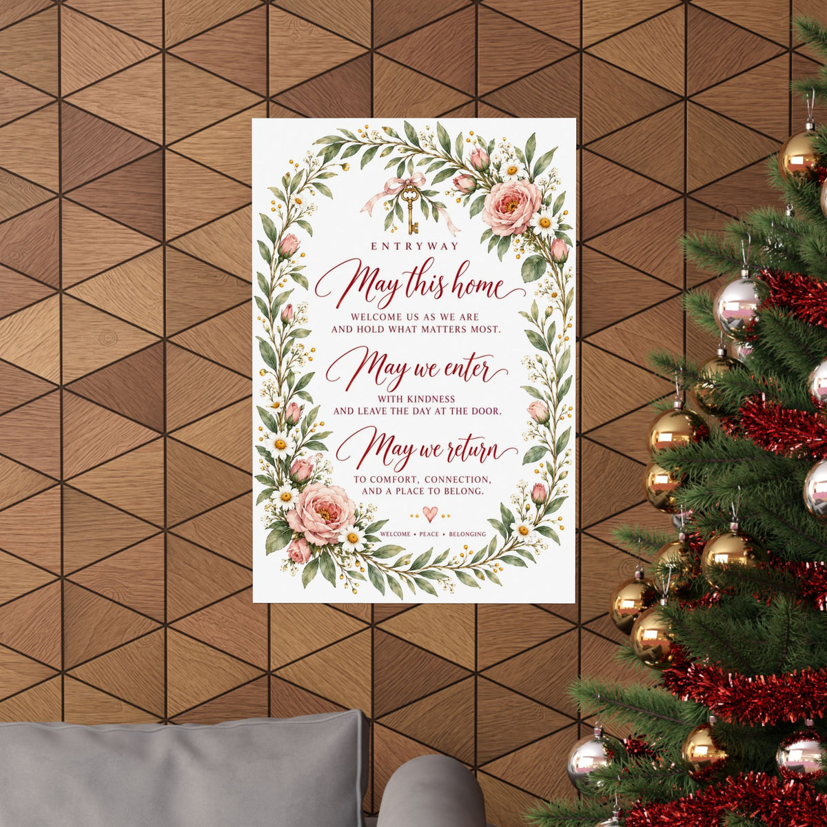 Entryway Blessing Print, May This Home Welcome Us As We Are – photo 6 of 20