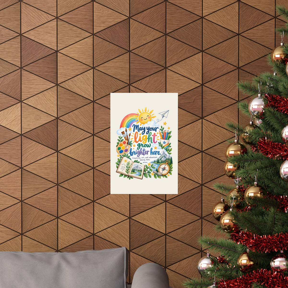 Art Room Kids Wall Art Print, May Your Light Grow Brighter Here – photo 13 of 20