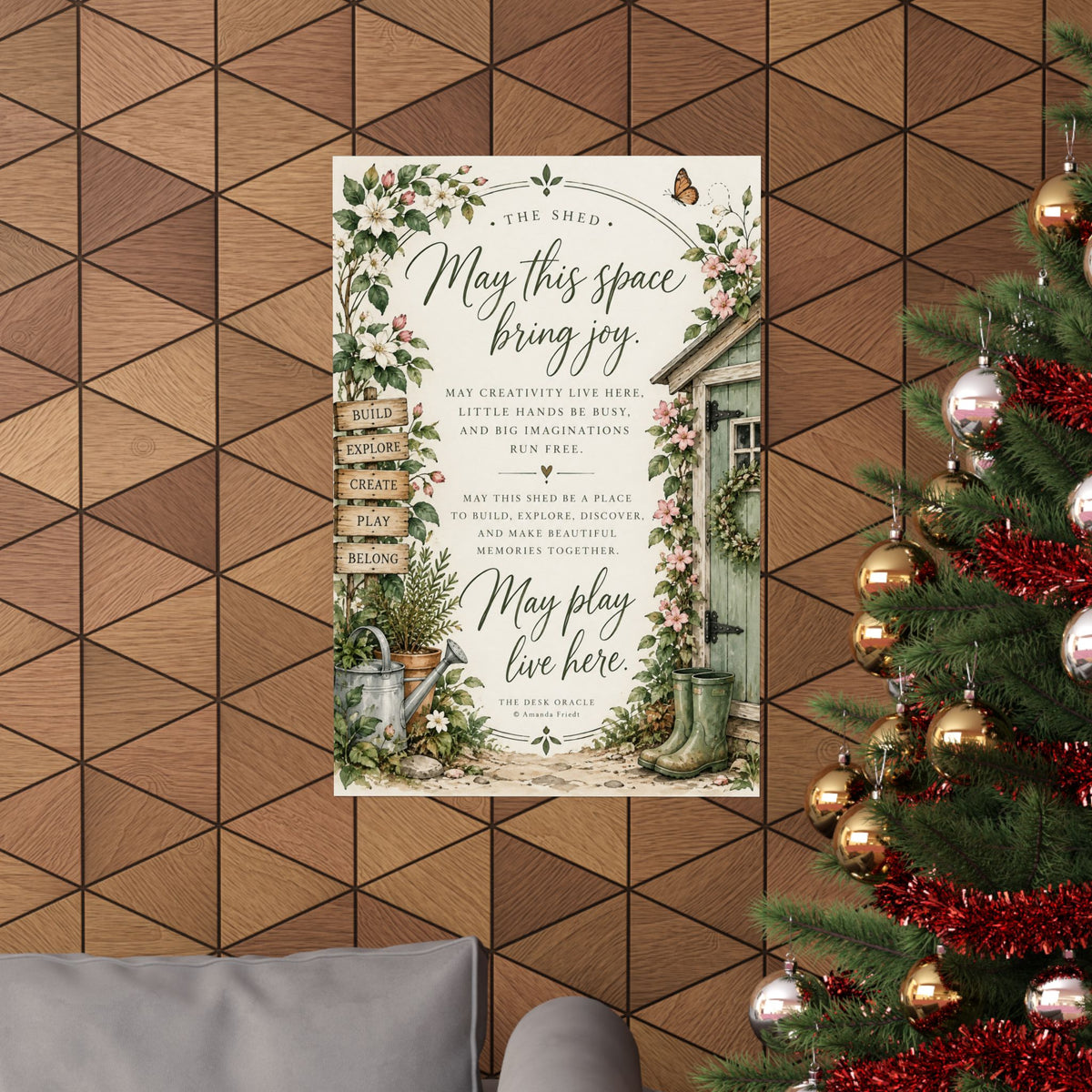 Garden Shed Blessing Print, May This Space Bring Joy – photo 6 of 20