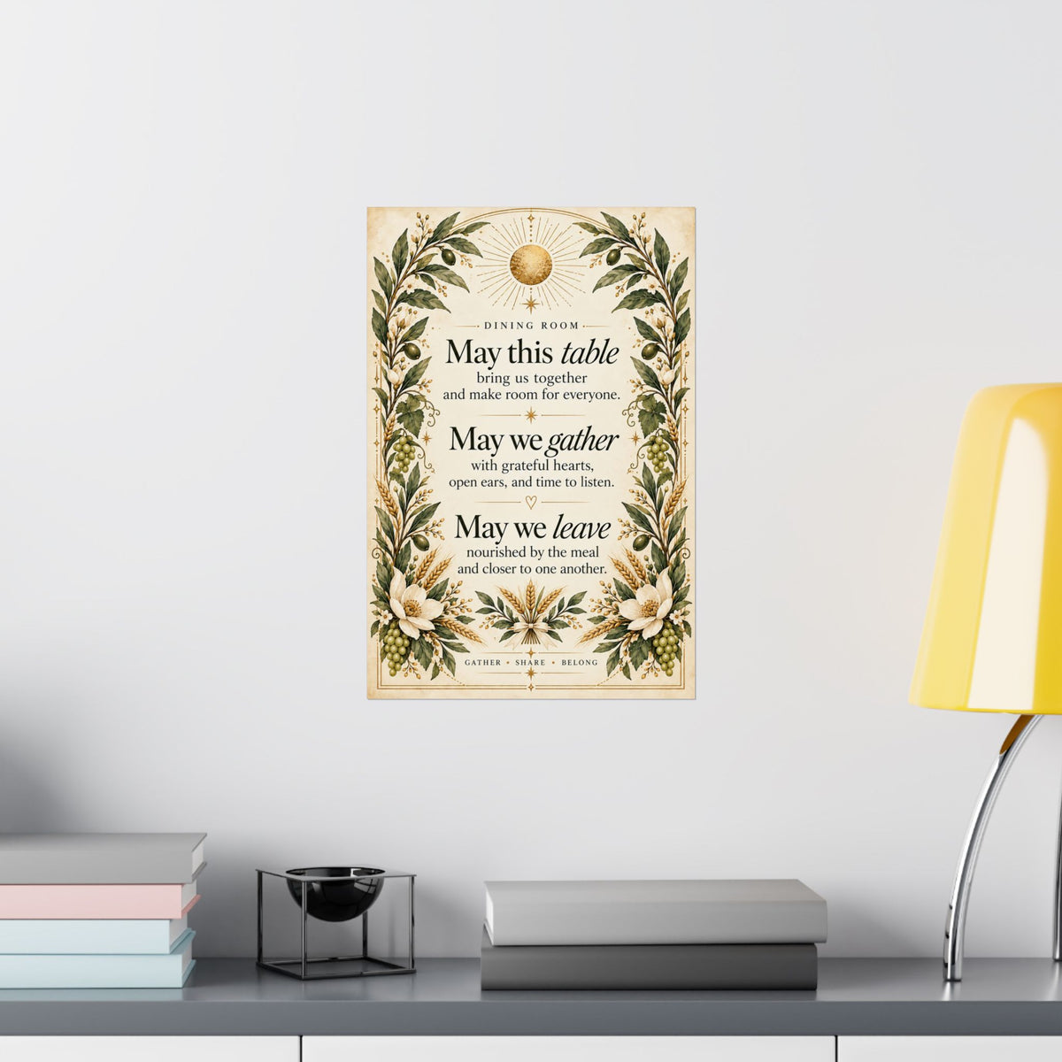 Dining Room Blessing Print, May This Table Bring Us Together – photo 17 of 20