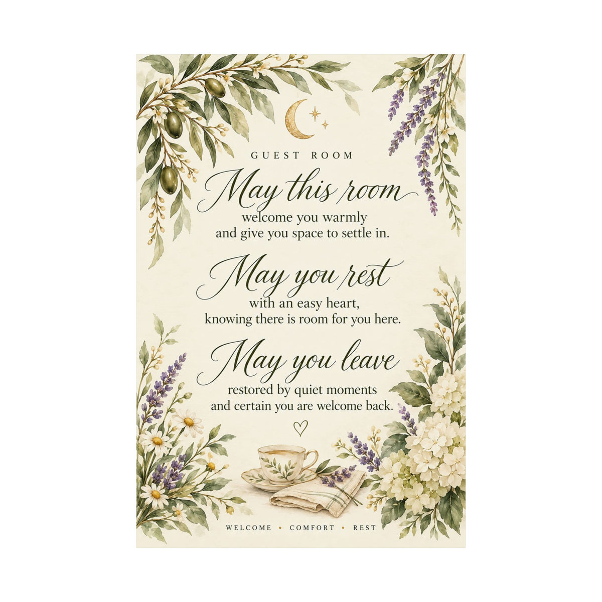 Guest Room Blessing Print, May This Room Welcome You Warmly – photo 18 of 20