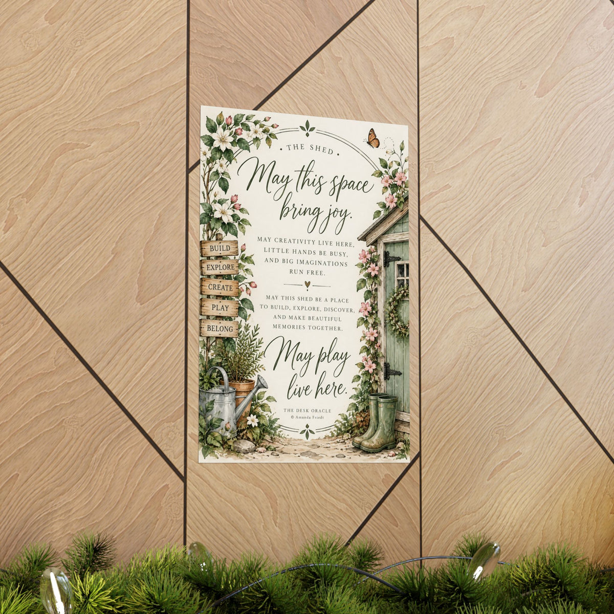 Garden Shed Blessing Print, May This Space Bring Joy – photo 14 of 20