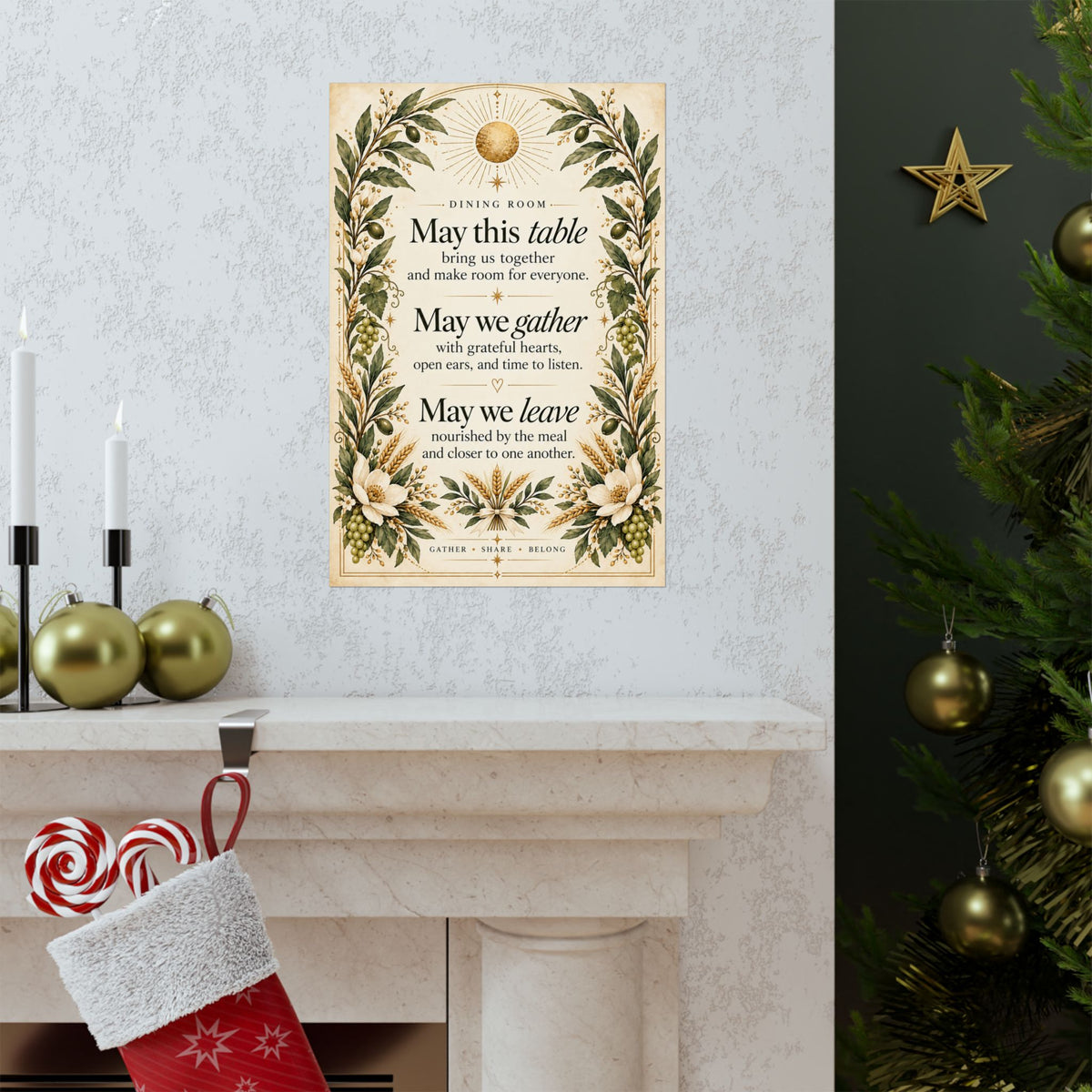 Dining Room Blessing Print, May This Table Bring Us Together – photo 16 of 20