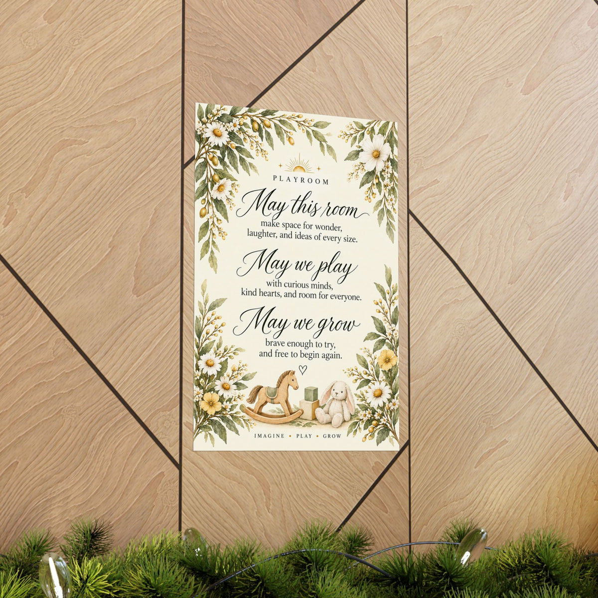 Playroom Blessing Print, May This Room Make Space for Wonder – photo 14 of 20