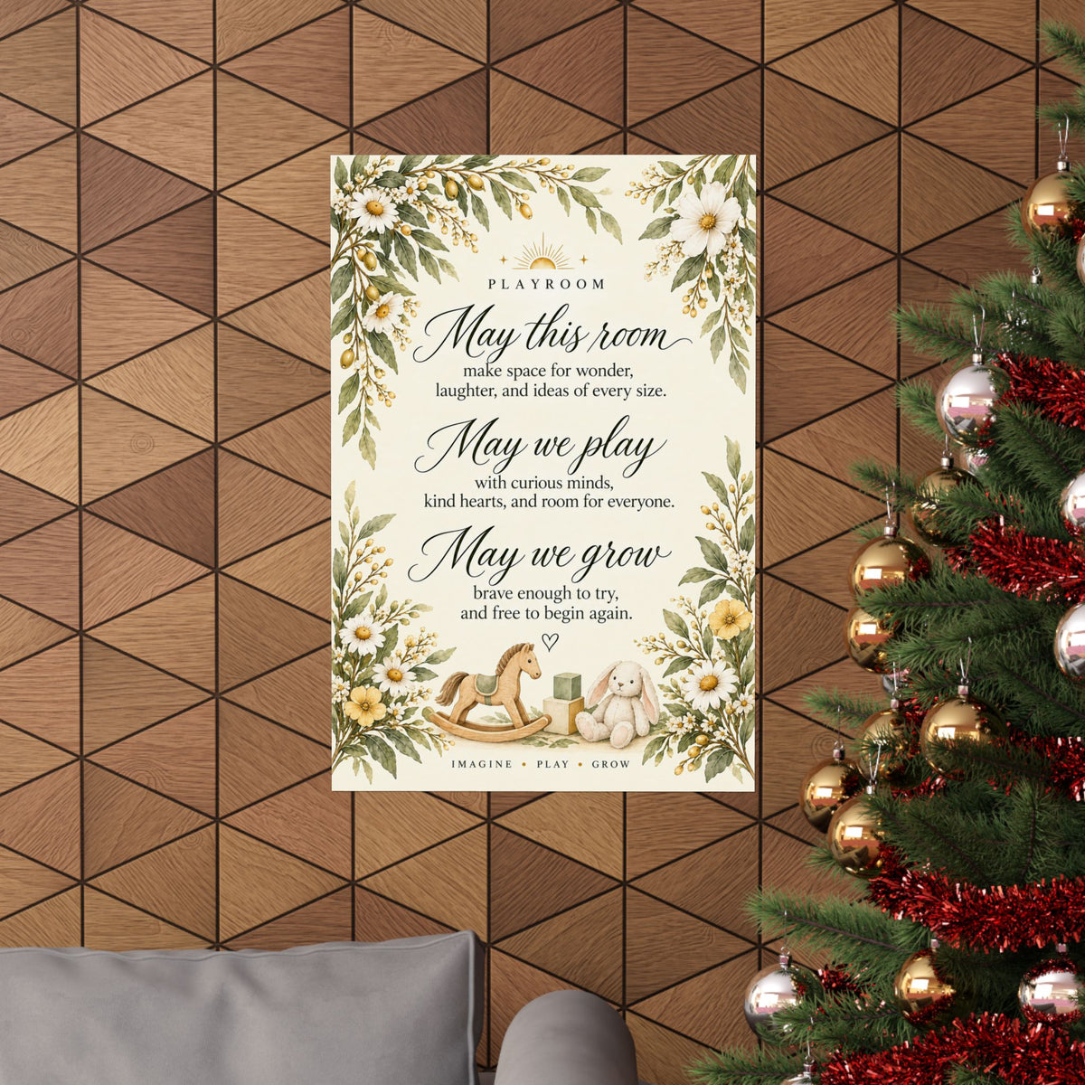 Playroom Blessing Print, May This Room Make Space for Wonder – photo 6 of 20