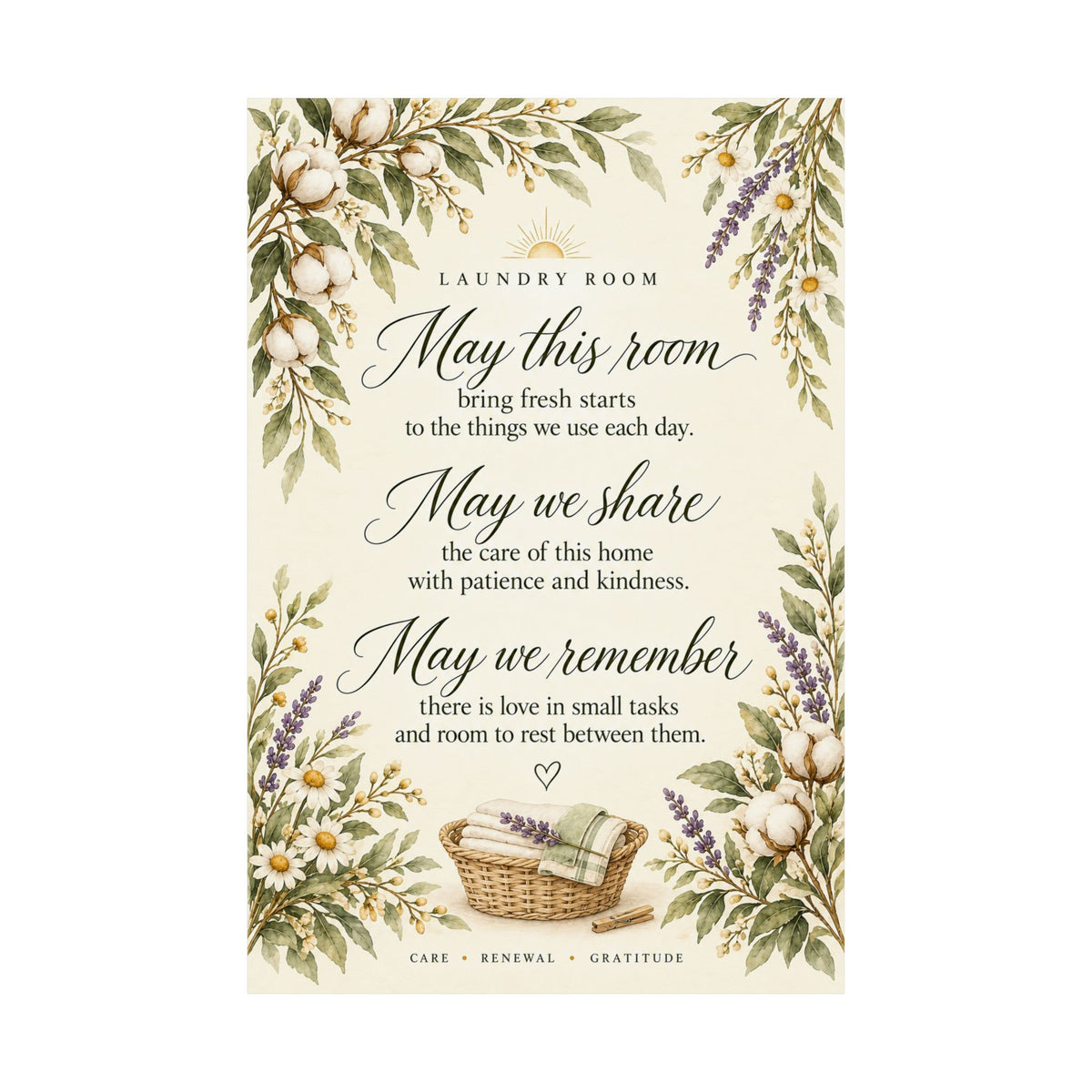 Laundry Room Blessing Print, May This Room Bring Fresh Starts – photo 18 of 20