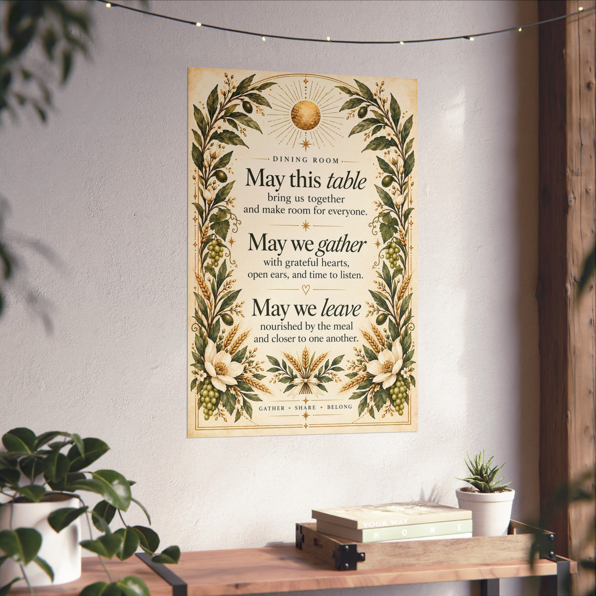 Dining Room Blessing Print, May This Table Bring Us Together – photo 8 of 20