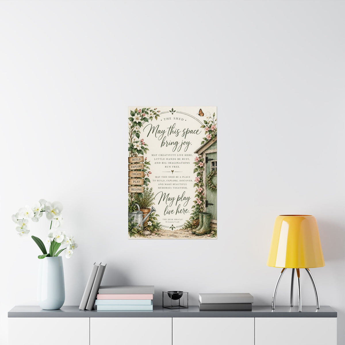 Garden Shed Blessing Print, May This Space Bring Joy – photo 10 of 20