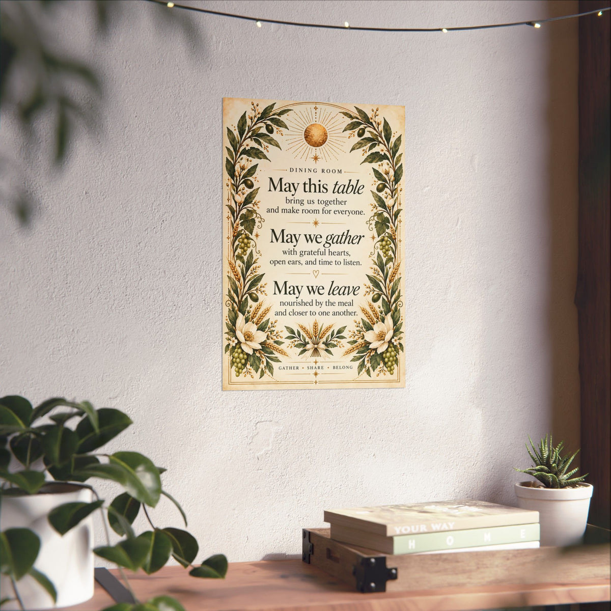 Dining Room Blessing Print, May This Table Bring Us Together – photo 15 of 20