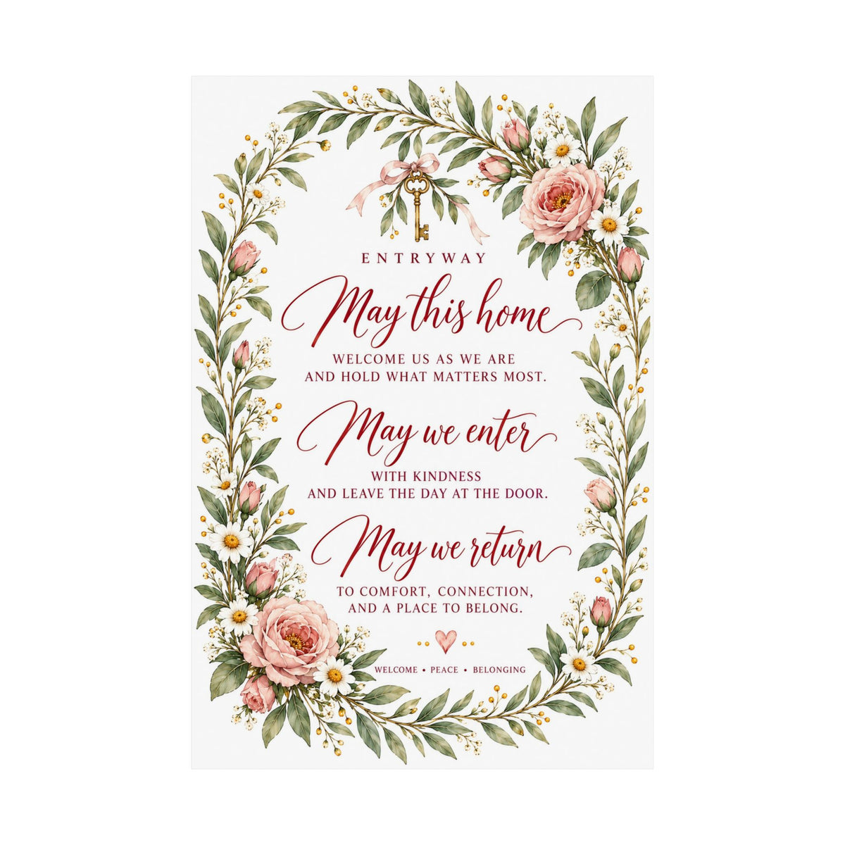 Entryway Blessing Print, May This Home Welcome Us As We Are – photo 11 of 20