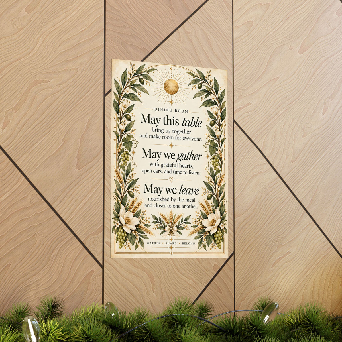 Dining Room Blessing Print, May This Table Bring Us Together – photo 14 of 20