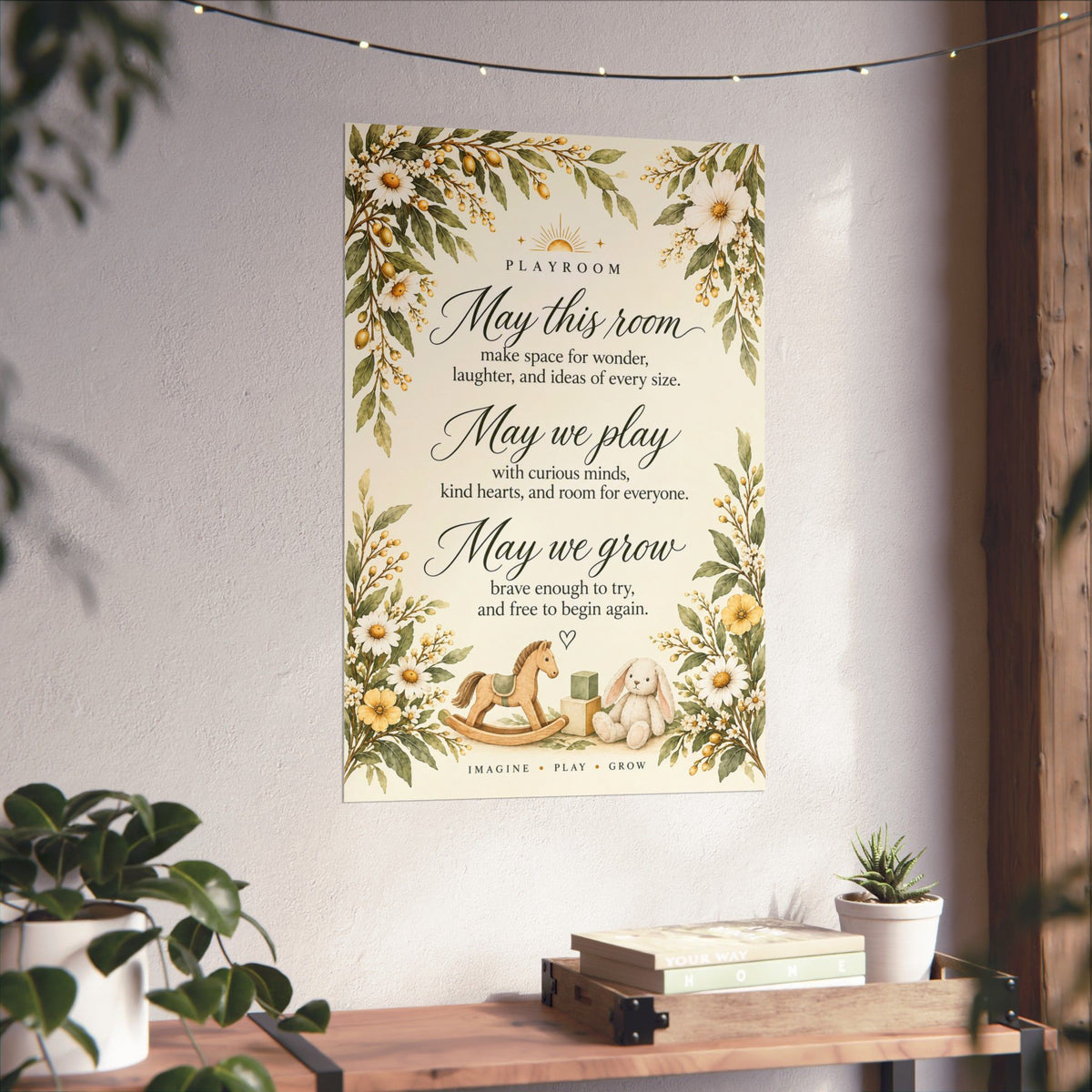 Playroom Blessing Print, May This Room Make Space for Wonder – photo 8 of 20