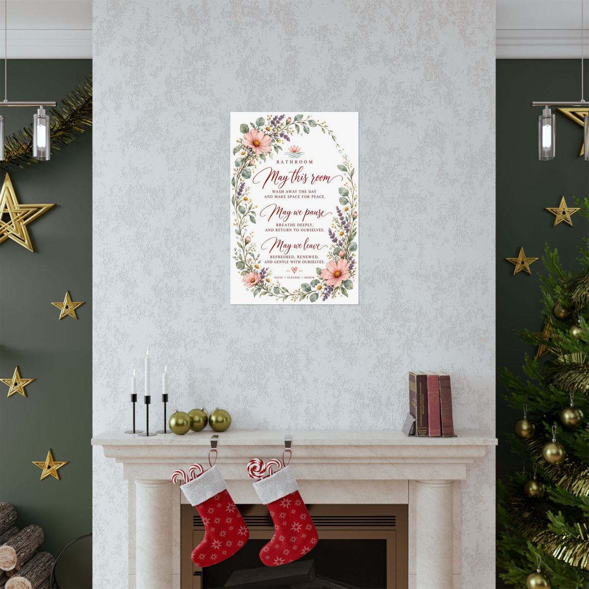 Bathroom Blessing Print, May This Room Wash Away the Day – photo 9 of 20