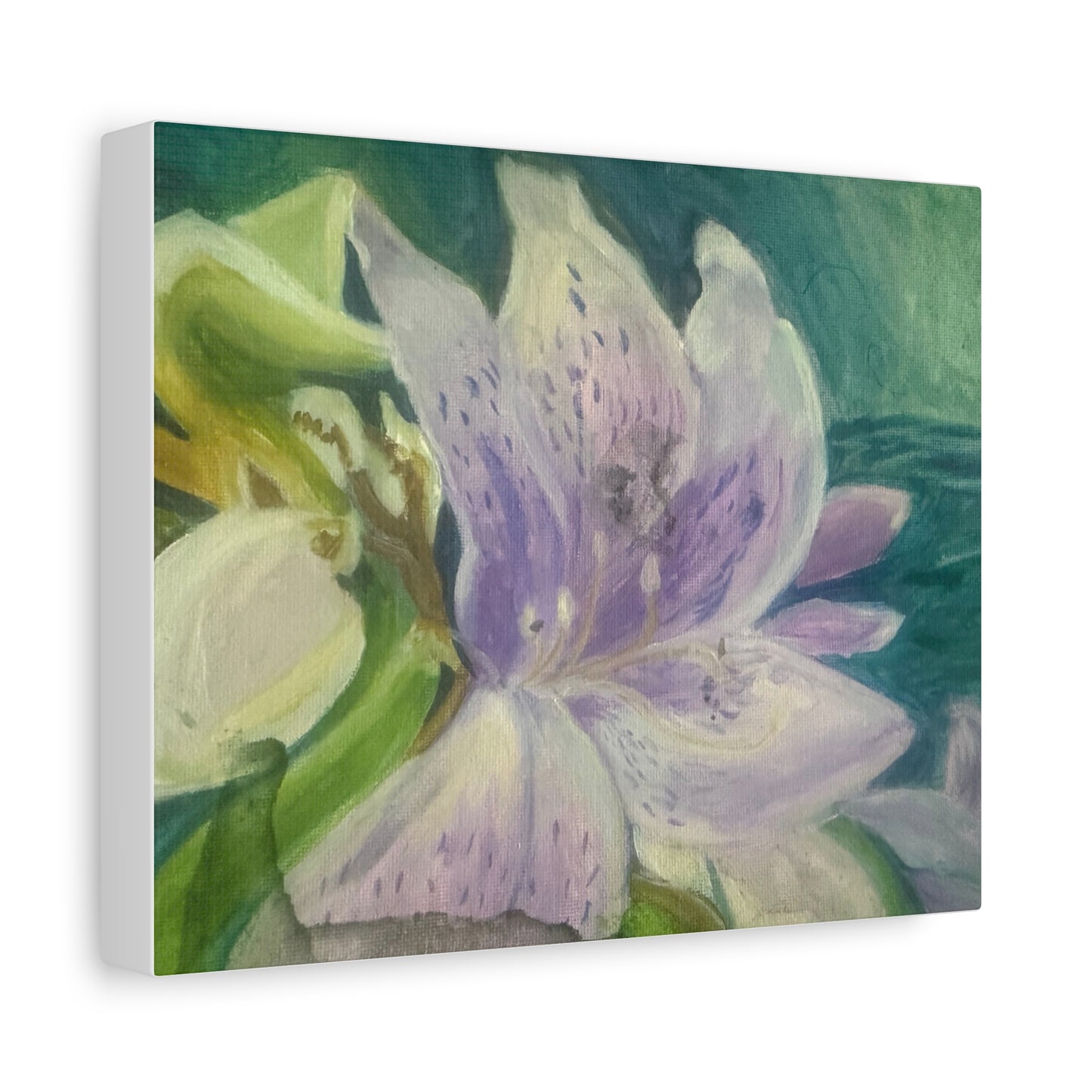 Purple Rhododendron Floral Canvas — Stretched Matte Wall Art