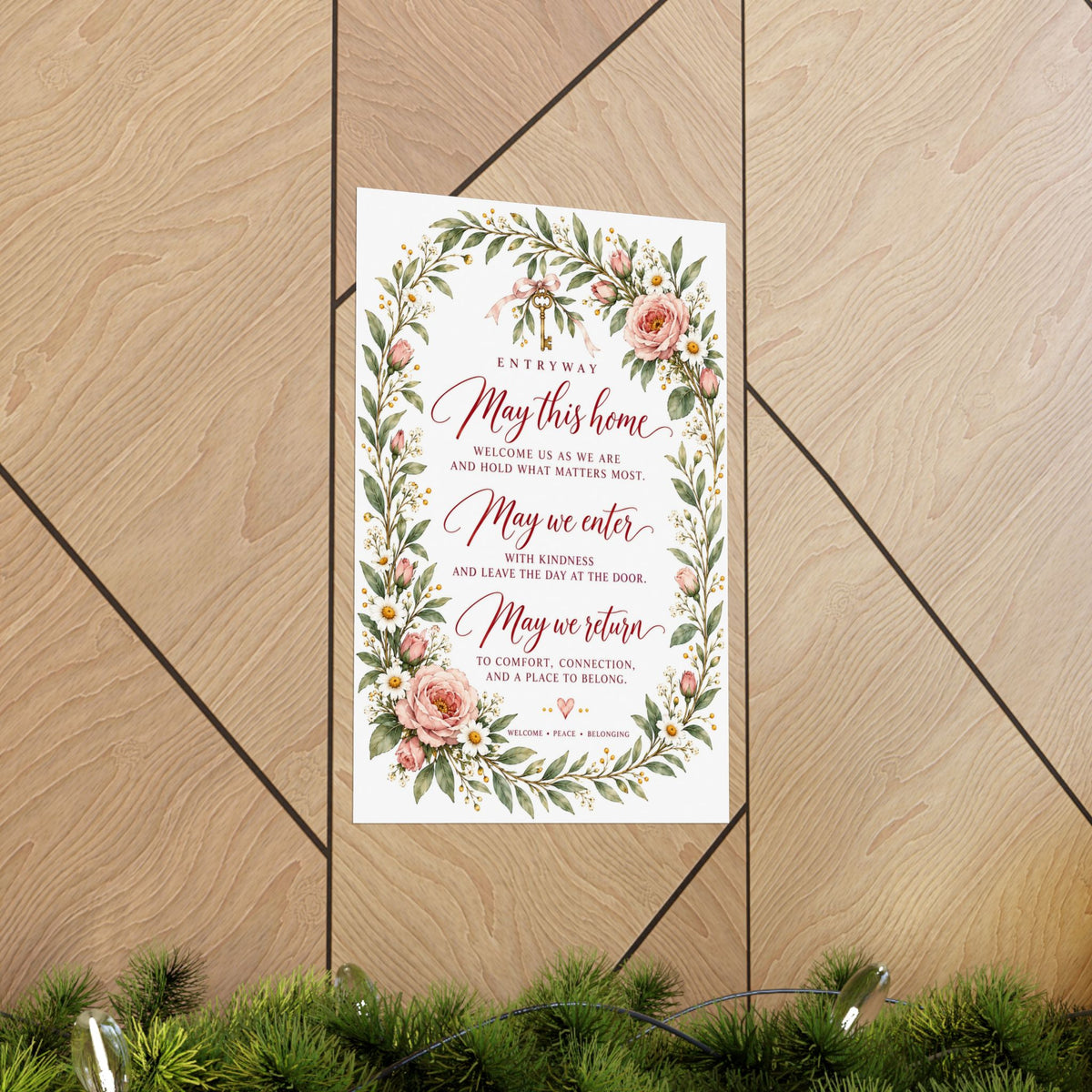 Entryway Blessing Print, May This Home Welcome Us As We Are – photo 14 of 20