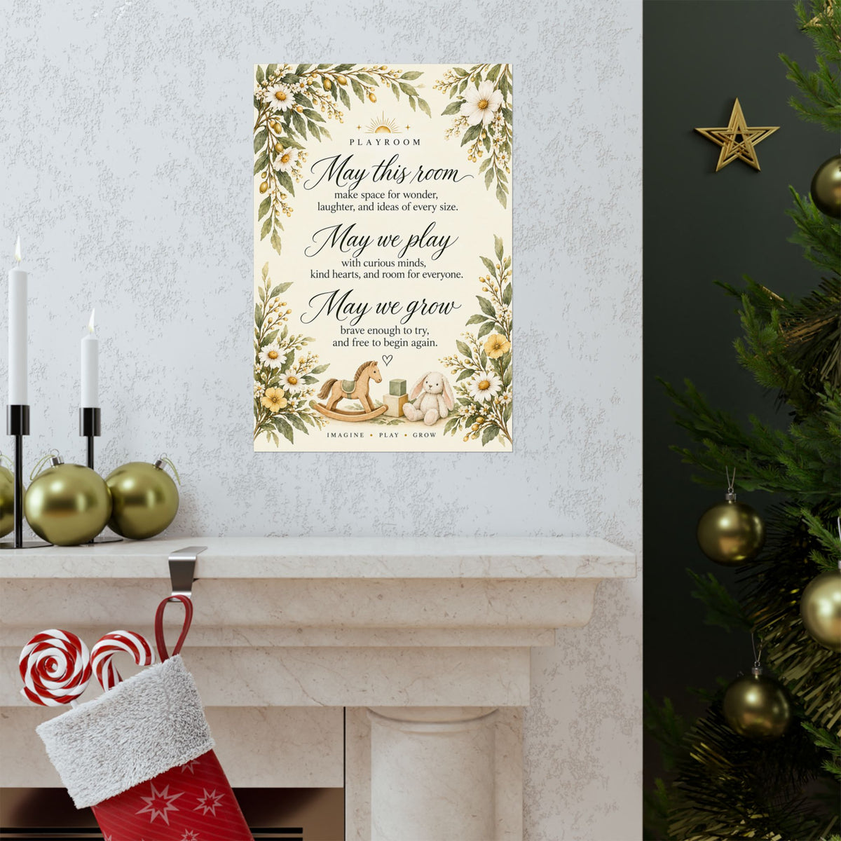 Playroom Blessing Print, May This Room Make Space for Wonder – photo 16 of 20