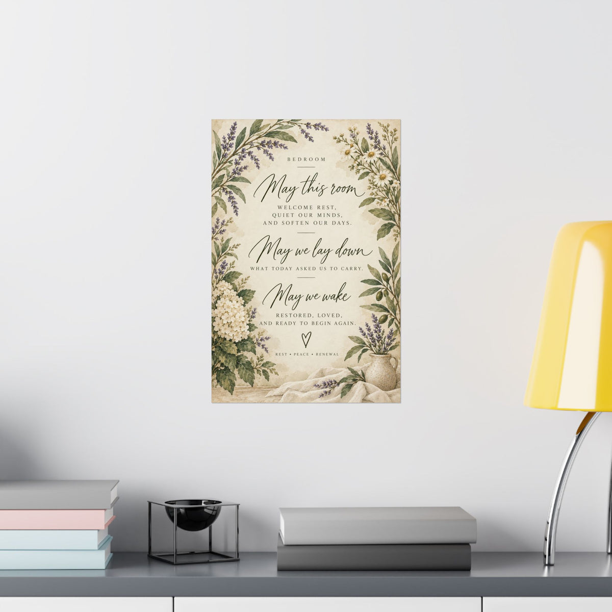 Bedroom Blessing Print, May This Room Welcome Rest – photo 17 of 20