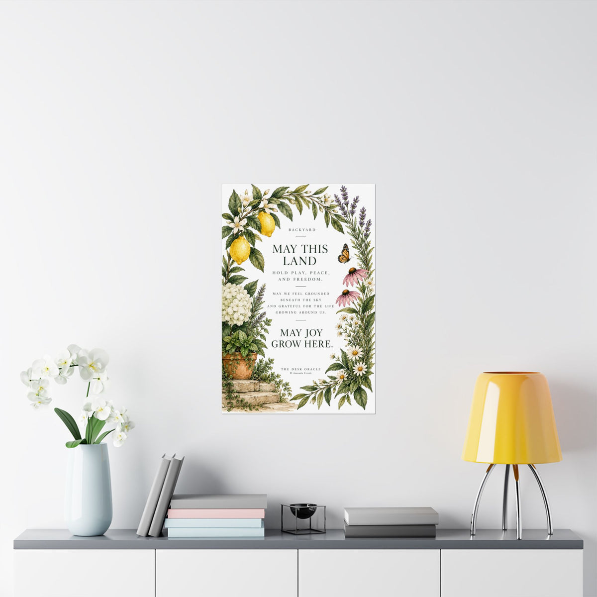 Backyard Blessing Print, May This Land Hold Play, Peace and Freedom – photo 10 of 20