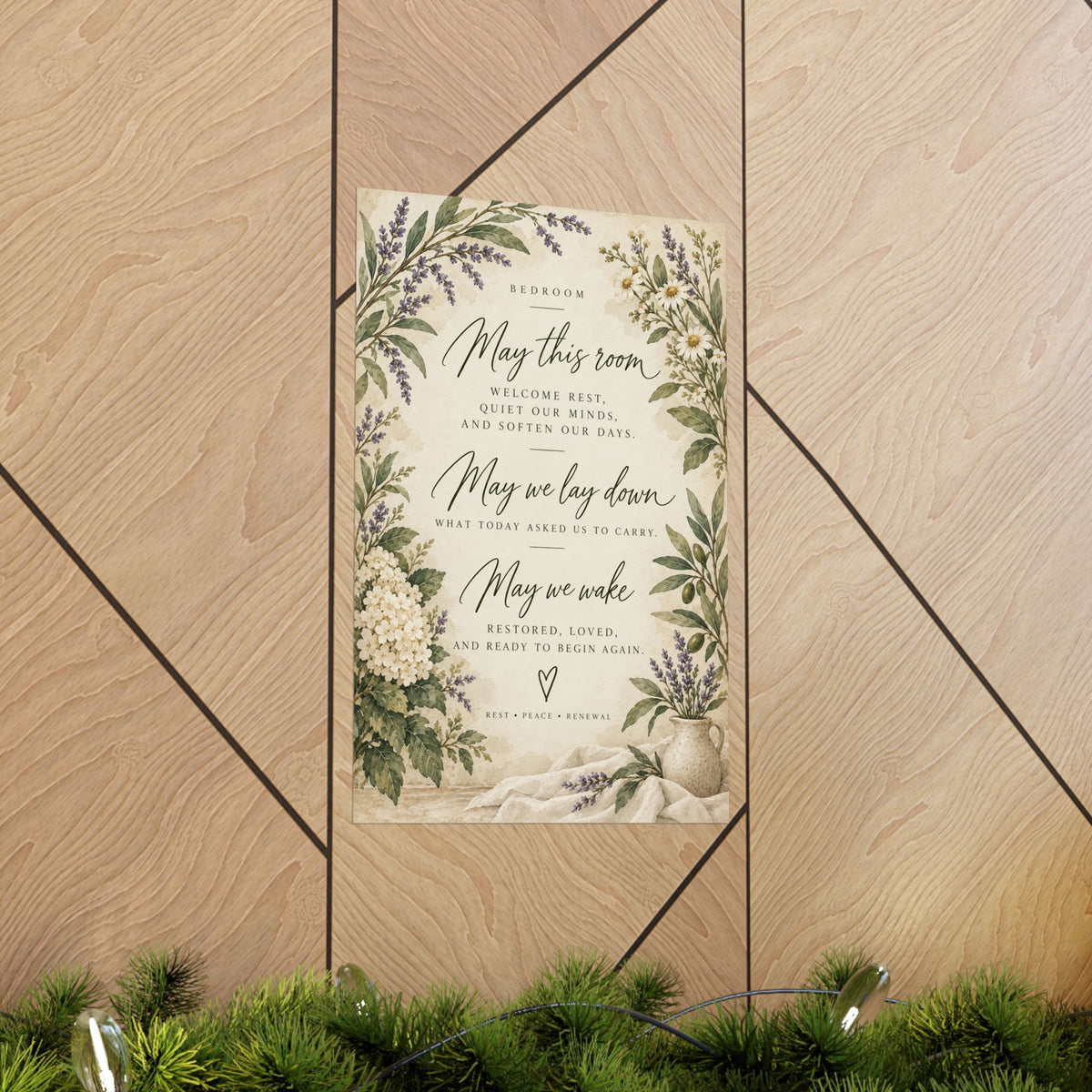 Bedroom Blessing Print, May This Room Welcome Rest – photo 14 of 20