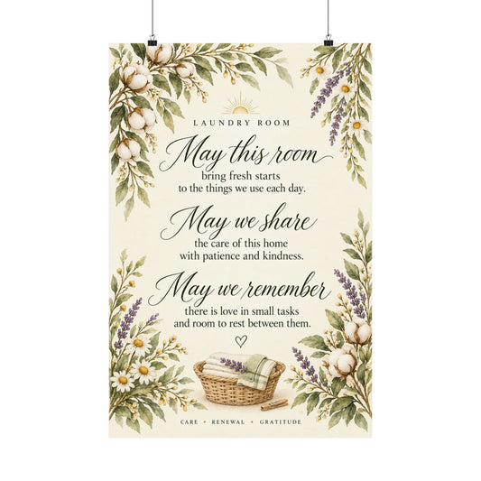 Laundry Room Blessing Print, May This Room Bring Fresh Starts – photo 1 of 20
