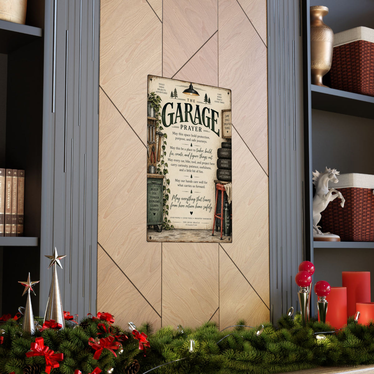 Garage Blessing Sign, Safe Travels prayer wall art – photo 7 of 20