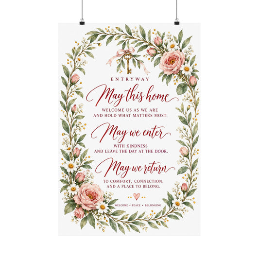 Entryway Blessing Print, May This Home Welcome Us As We Are – photo 1 of 20