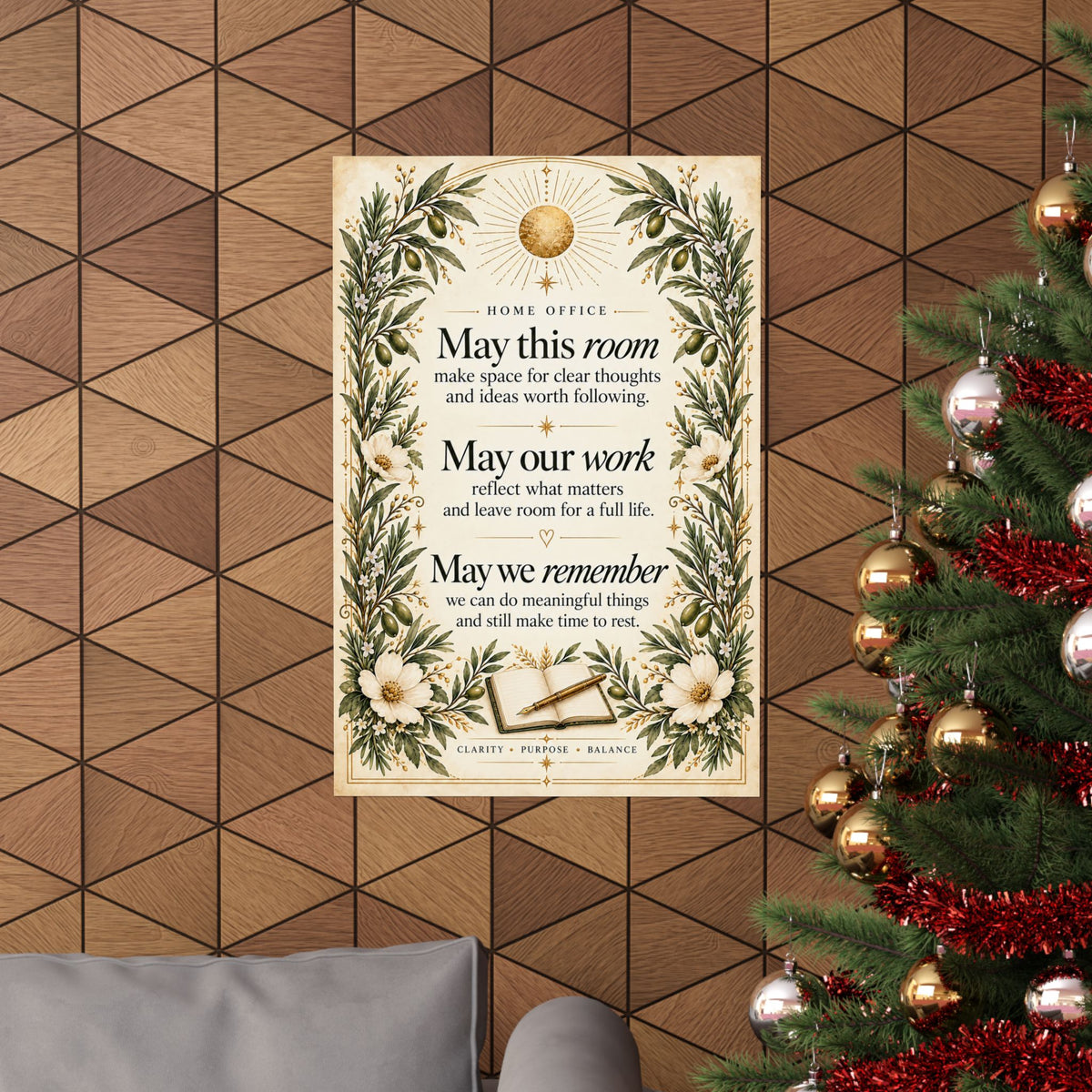 Home Office Blessing Print, May This Room Make Space for Clear Thoughts – photo 6 of 20