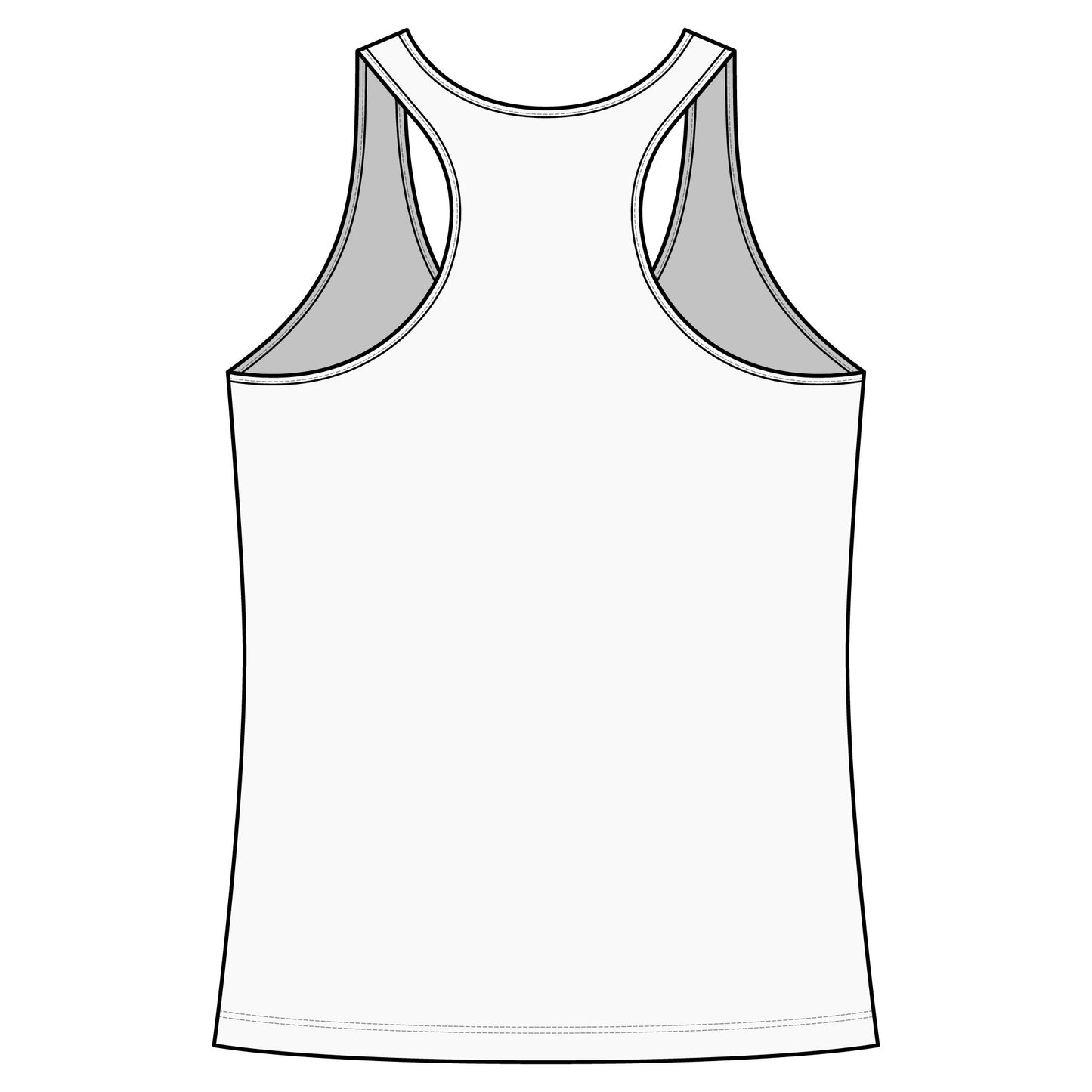 Ballerina Art Racerback Tank - Feminine Dance Painting Tank Top