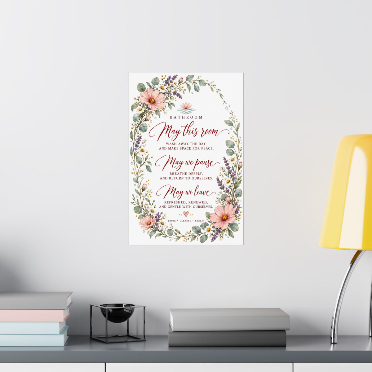 Bathroom Blessing Print, May This Room Wash Away the Day – photo 17 of 20