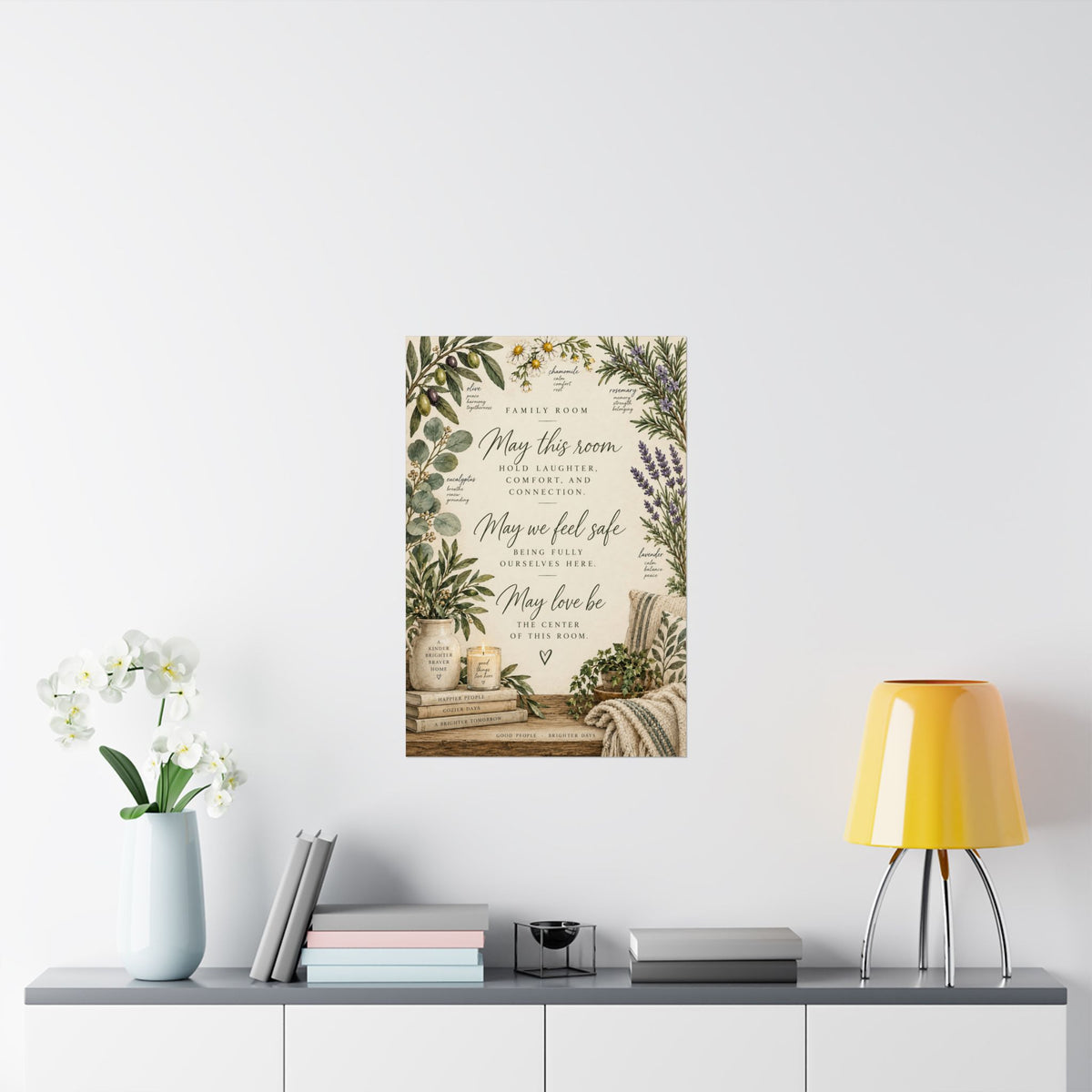 Family Room Blessing Print, May This Room Hold Laughter and Connection – photo 10 of 20