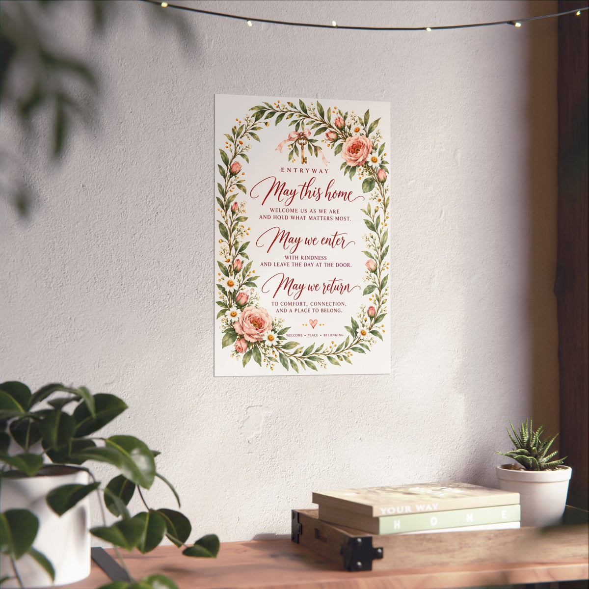 Entryway Blessing Print, May This Home Welcome Us As We Are – photo 15 of 20