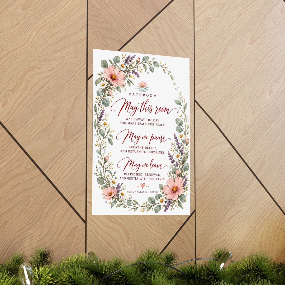 Bathroom Blessing Print, May This Room Wash Away the Day – photo 14 of 20