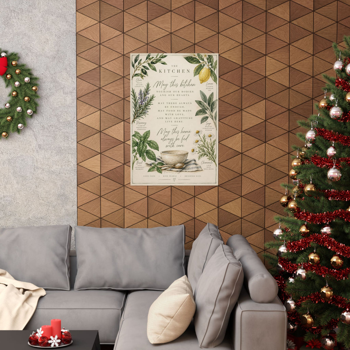 Kitchen Blessing Print, herb botanical kitchen prayer – photo 20 of 20