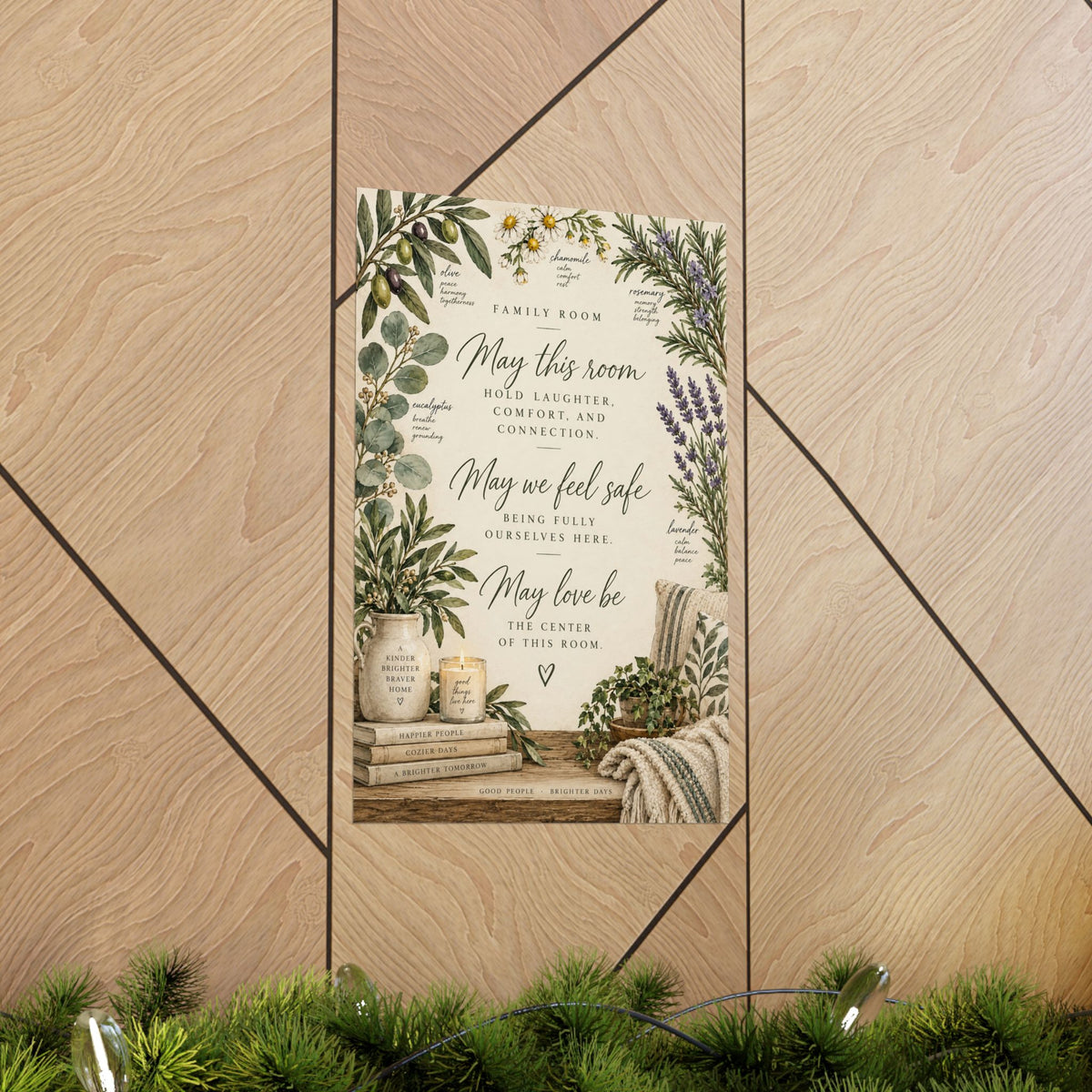 Family Room Blessing Print, May This Room Hold Laughter and Connection – photo 14 of 20