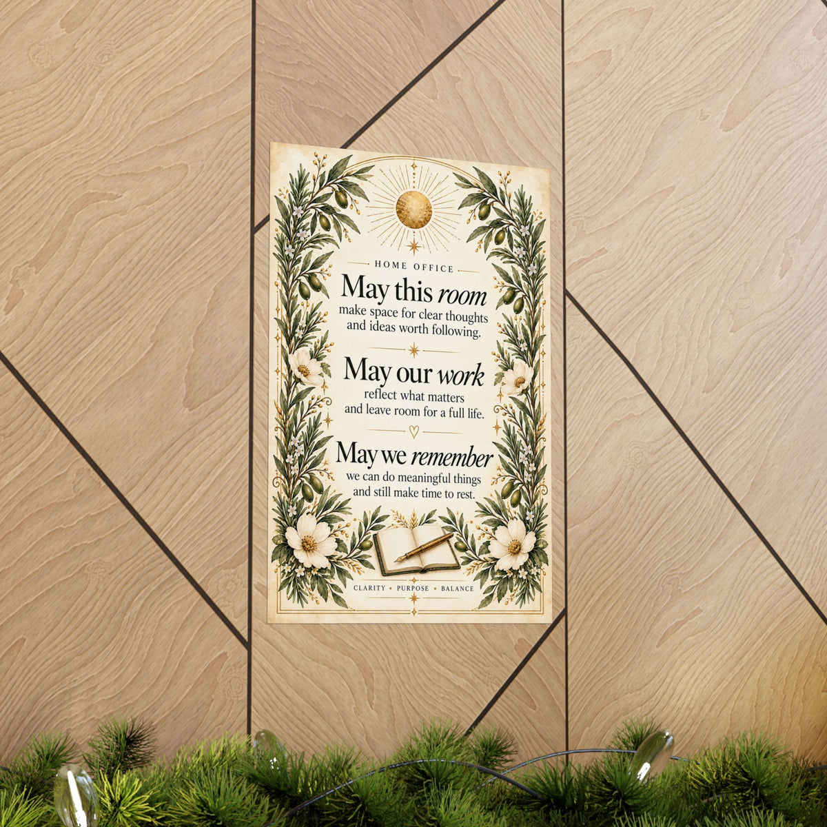 Home Office Blessing Print, May This Room Make Space for Clear Thoughts – photo 14 of 20
