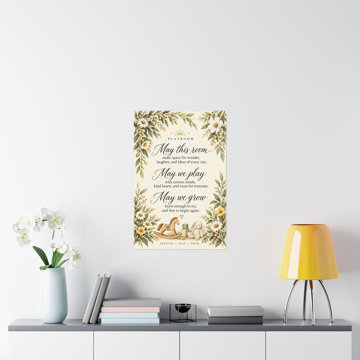 Playroom Blessing Print, May This Room Make Space for Wonder – photo 10 of 20