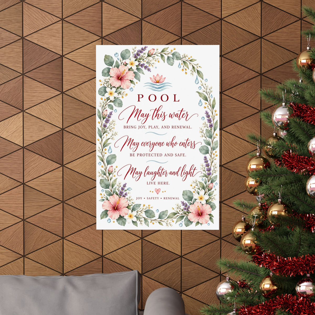 Pool Blessing Sign, May This Water Bring Joy – photo 6 of 20