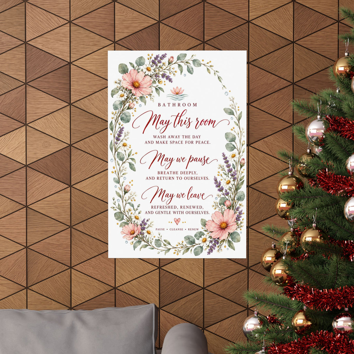Bathroom Blessing Print, May This Room Wash Away the Day – photo 6 of 20