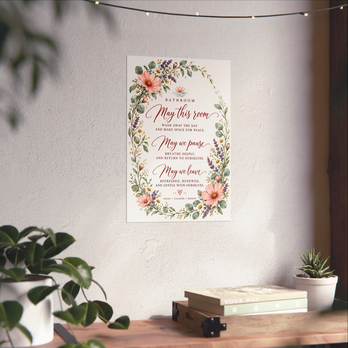 Bathroom Blessing Print, May This Room Wash Away the Day – photo 15 of 20