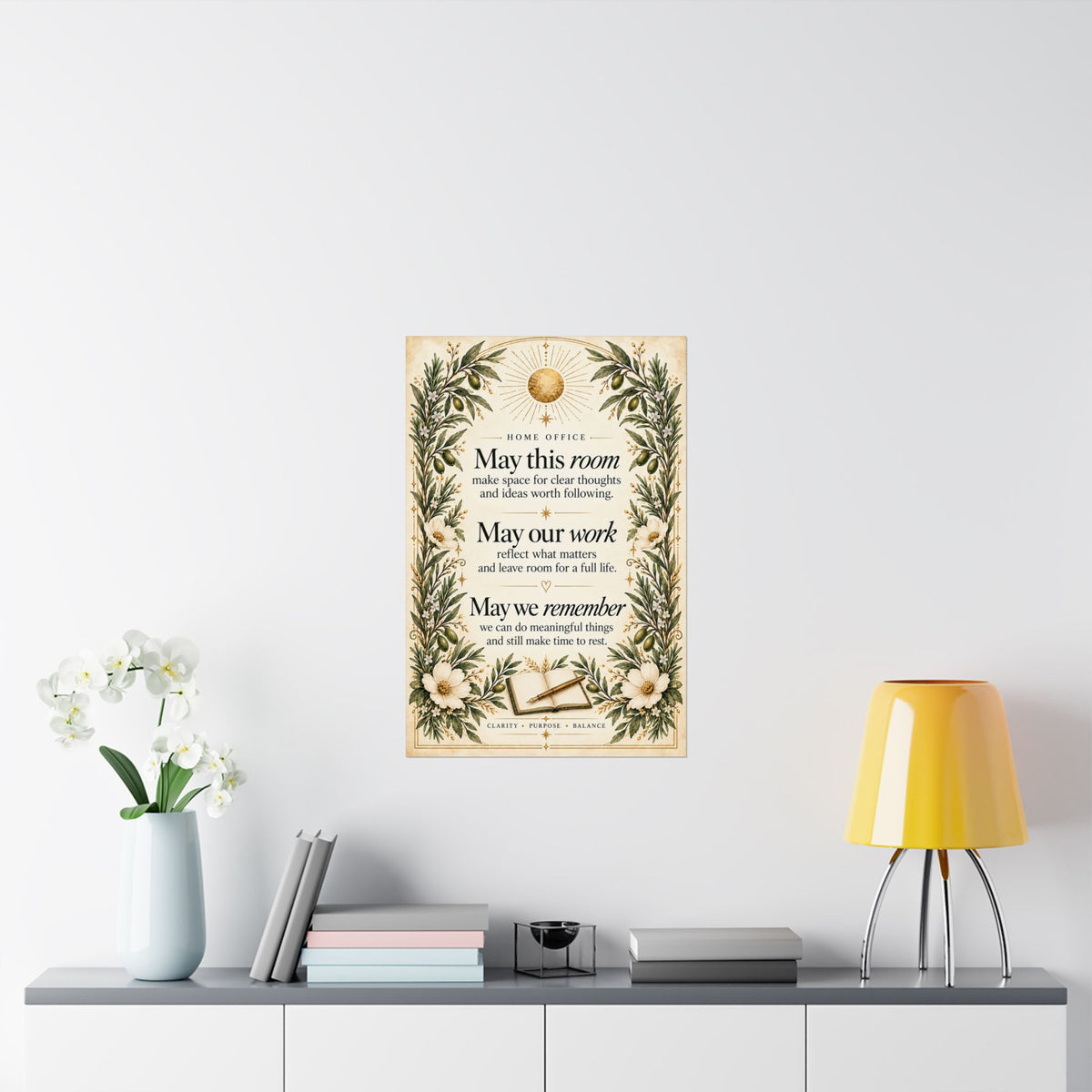 Home Office Blessing Print, May This Room Make Space for Clear Thoughts – photo 10 of 20