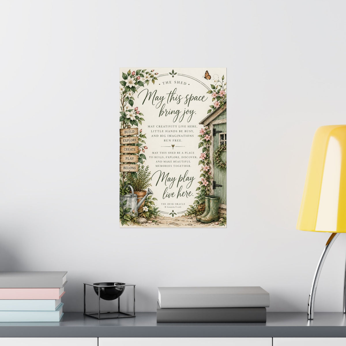Garden Shed Blessing Print, May This Space Bring Joy – photo 17 of 20
